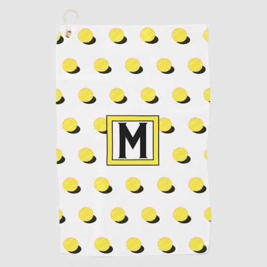 テニスモノグラムのギフトゴルフタオル ゴルフタオル (正面)