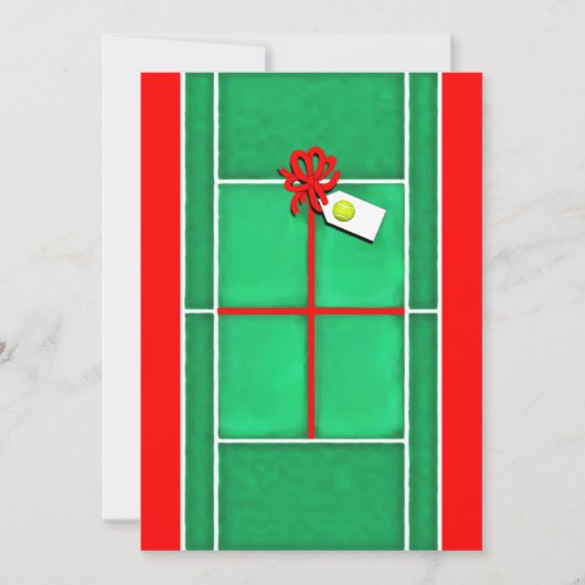 テニスユニークホリデーギフトカード シーズンカード (正面)