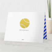 テニスユニーク誕生日グリーティングカード カード (裏面)