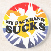 テニスユーモアのあるギフトおもしろいパーソナライズされたコースター コースター (正面)