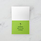 テニスユーモアのある誕生日カード カード (内部)