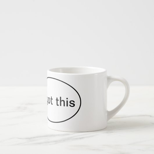 テニスラやる気を起こさせるケット付きのナマケモノ エスプレッソカップ (右)