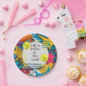 テニスライフはコートの方が良い ペーパープレート (パーティー)