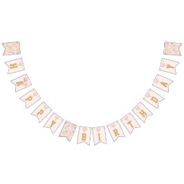 テニスラグジュアリーガールハッピーバースデー バンティングフラッグ