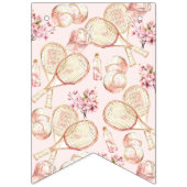 テニスラグジュアリーガールハッピーバースデー バンティングフラッグ (第1の旗)