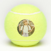 テニスラグジュアリーガールバースデーフォト テニスボール (裏面)