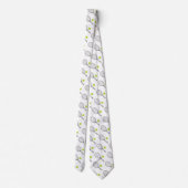 テニスラケットおよび球のカスタムなタイ ネクタイ (裏面)