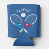 テニスラケットとテニスボール 缶クーラー (裏面)