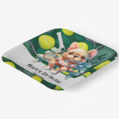 テニスラケットとテニス愛好家のためのボール ペーパープレート (傾斜あり)