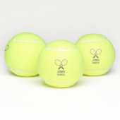 テニスラケットとネームファミリー懇親会 テニスボール (マルチ)