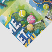 テニスラケットとボールでパーティーありがとう 薄葉紙 (詳細)