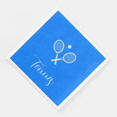 テニスラケットとボールウルトラマリンブルー (コーナー)