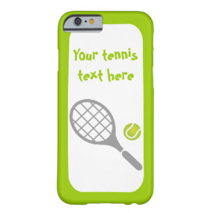 テニスラケットとボールカスタム BARELY THERE iPhone 6 ケース
