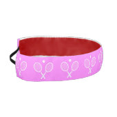 テニスラケットとボールピンクフェスティバル アスレチックヘッドバンド (左)