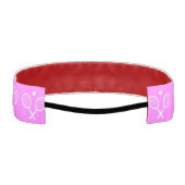 テニスラケットとボールピンクフェスティバル アスレチックヘッドバンド (裏面)