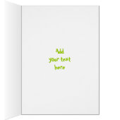 テニスラケットとボール縦型グリーティングカード (内側 (右))