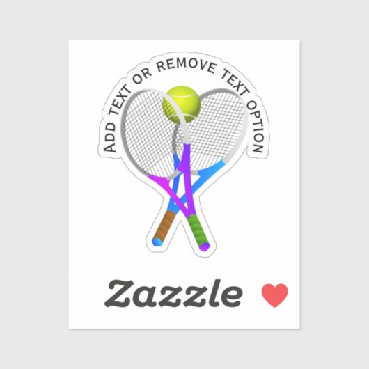 テニスラケットとボール シール (シート)