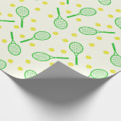 テニスラケットとボール ラッピングペーパー (角)