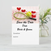 テニスラケットとボール 愛を込めて 招待状 (スタンド正面)