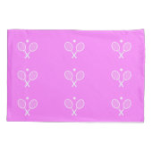 テニスラケットとボール 枕カバー (裏面)