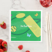 テニスラケットとボールBBQまたは子供の誕生日パーティー (インサイチュ)