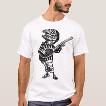 テニスラケットのエア・ギターを遊ぶ穿孔器