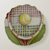 テニスラケットのボール乗りコート ラウンドクッション (裏面)