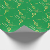 テニスラケットカスタマイズ大事な行事ラッピング紙 ラッピングペーパー (角)