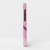 テニスラケットガール名ピンクかわいいストライプのスポーツ Case-Mate iPhoneケース (裏面/左)