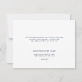 テニスラケットクラブネームと差出人住所カスタム サンキューカード (裏面)