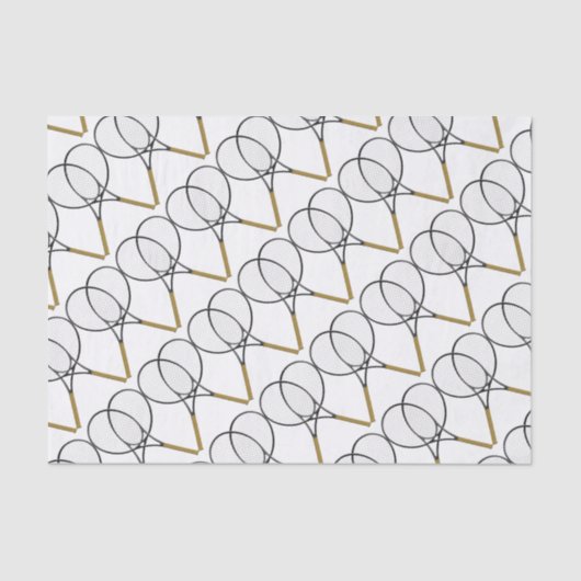 テニスラケットスポーツデザイン 薄葉紙 (正面)