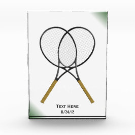 テニスラケットトロフィー 表彰盾