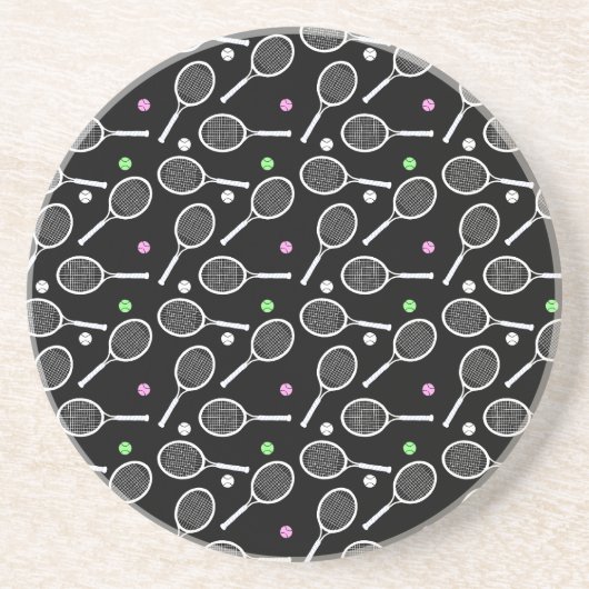 テニスラケットパターン コースター (正面)