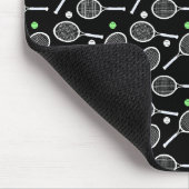 テニスラケットパターン マウスパッド (コーナー)