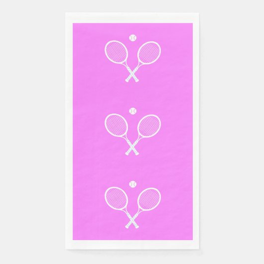 テニスラケットパーティー深いピンク (正面)