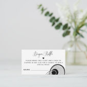 テニスラケットボールスポーツベビーシャワーおむつラッフル エンクロージャーカード (スタンド正面)