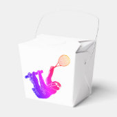 テニスラケット付きピンクスロース フェイバーボックス (正面サイド)