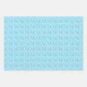 テニスラケット及びパステルカラーボールパターン ラッピングペーパーシート (正面3)