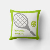 テニスラケット及びボールカスタム クッション (裏面)