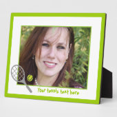 テニスラケット及びボールカスタム フォトプラーク (側面)