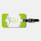 テニスラケット及びボールカスタム ラゲッジタグ (正面横)