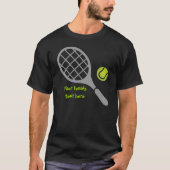 テニスラケット及びボールカスタム Tシャツ (正面)