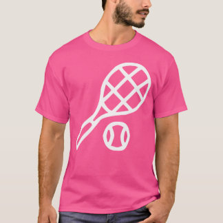 テニスラケット及びボール Tシャツ