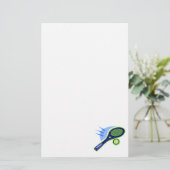 テニスラケット及び球 便箋 (スタンド正面)