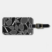 テニスラケット柄ラゲッジタグ ラゲッジタグ (正面横)