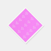 テニスラケット深いピンク背景 スタンダードカクテルナプキン (角)
