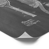 テニスラケット特許 – シャルボード ポスター (角)