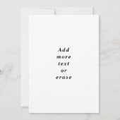 テニスラケット金ゴールドとブラックエレガントプレイヤーパーティー 招待状 (裏面)