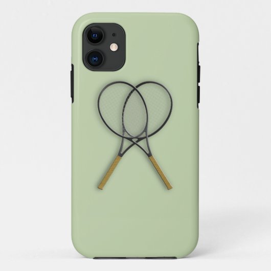 テニスラケット スポーツ デザイン Case-Mate iPhoneケース (裏面)