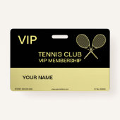 テニスラケット バッジ (正面)